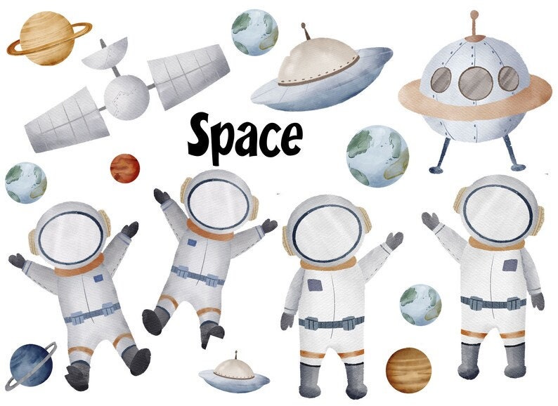 Bs161 Bügelbild Set Astronauten Weltall Raumfahrt Space von EmmiskleinerLaden