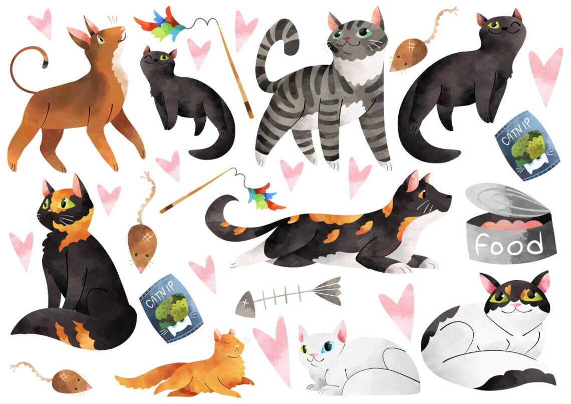 Bs83 Bügelbild Süsse Katzen Bs83 Bügelbild Süsse Katzen von EmmiskleinerLaden