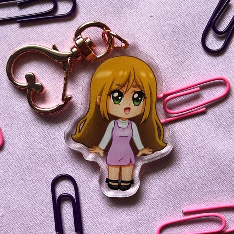 Emmy Acryl Schlüsselanhänger | Süße Zeichnung von EmmyArtandDesign