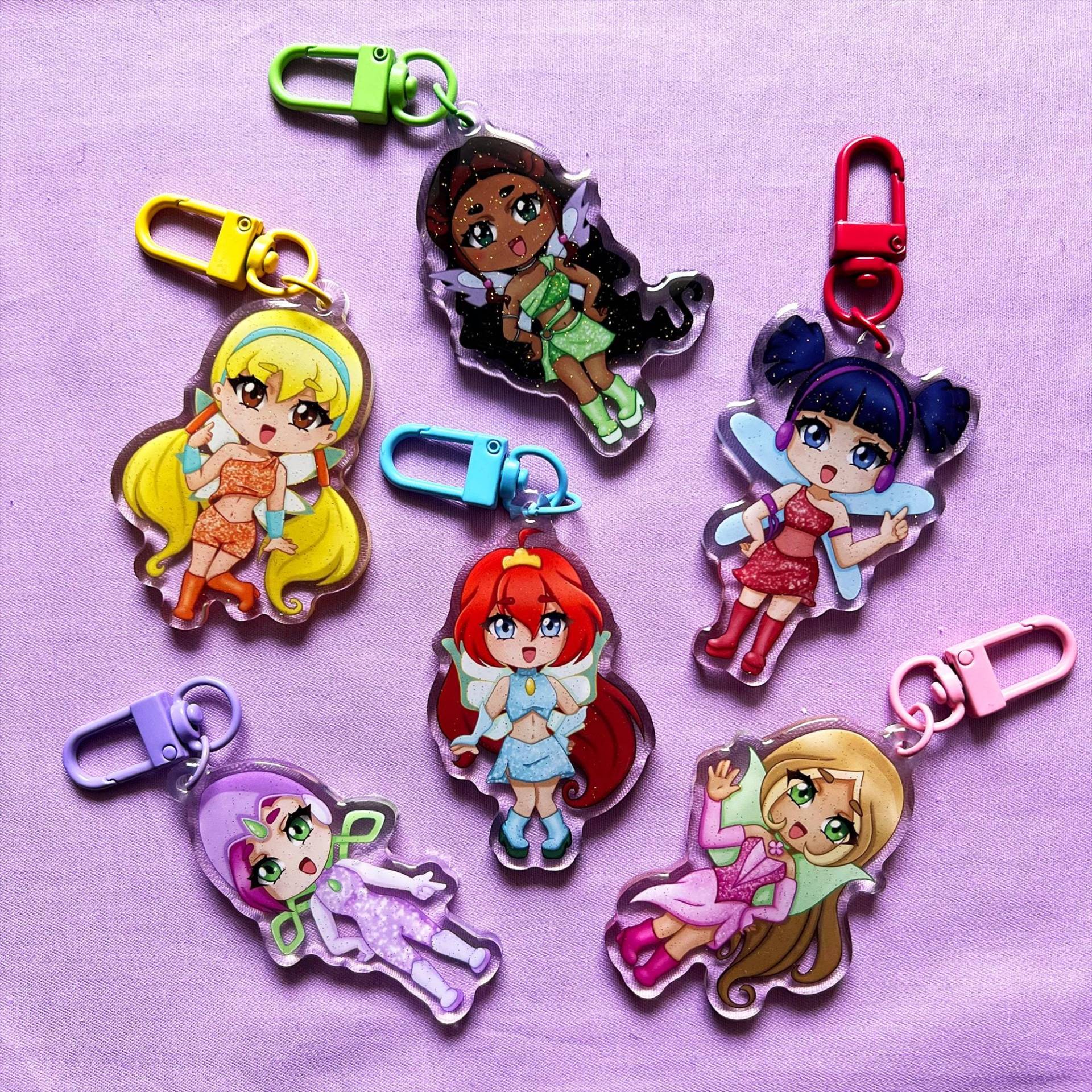 Winx Acryl Schlüsselanhänger | Club Fanart von EmmyArtandDesign
