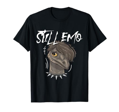Emo Boy Emo Girl Emu Bird Emocore Punk Aesthetic Goth T-Shirt von Emo Clothes For Men and Women