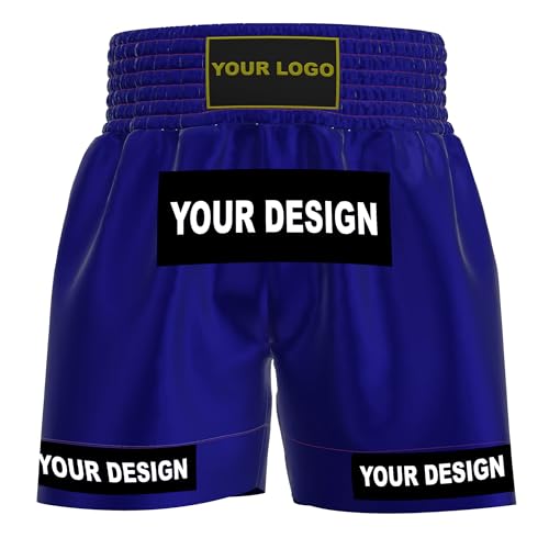 Amata Boxhose im Stil 1, Muay-Thai-Shorts, maßgeschneiderte Kampfkleidung, MMA-Ausrüstung, Kick-Outfit, Herren, Damen, Kinder, Erwachsene, Jungen, Mädchen, Blau, Groß Amata Boxhose im Stil 1, Muay-Thai-Shorts, maßgeschneiderte Kampfkleidung, MMA-Ausrüstung, Kick-Outfit, Herren, Damen, Kinder, Erwachsene, Jungen, Mädchen, Blau, Groß von EmoBug