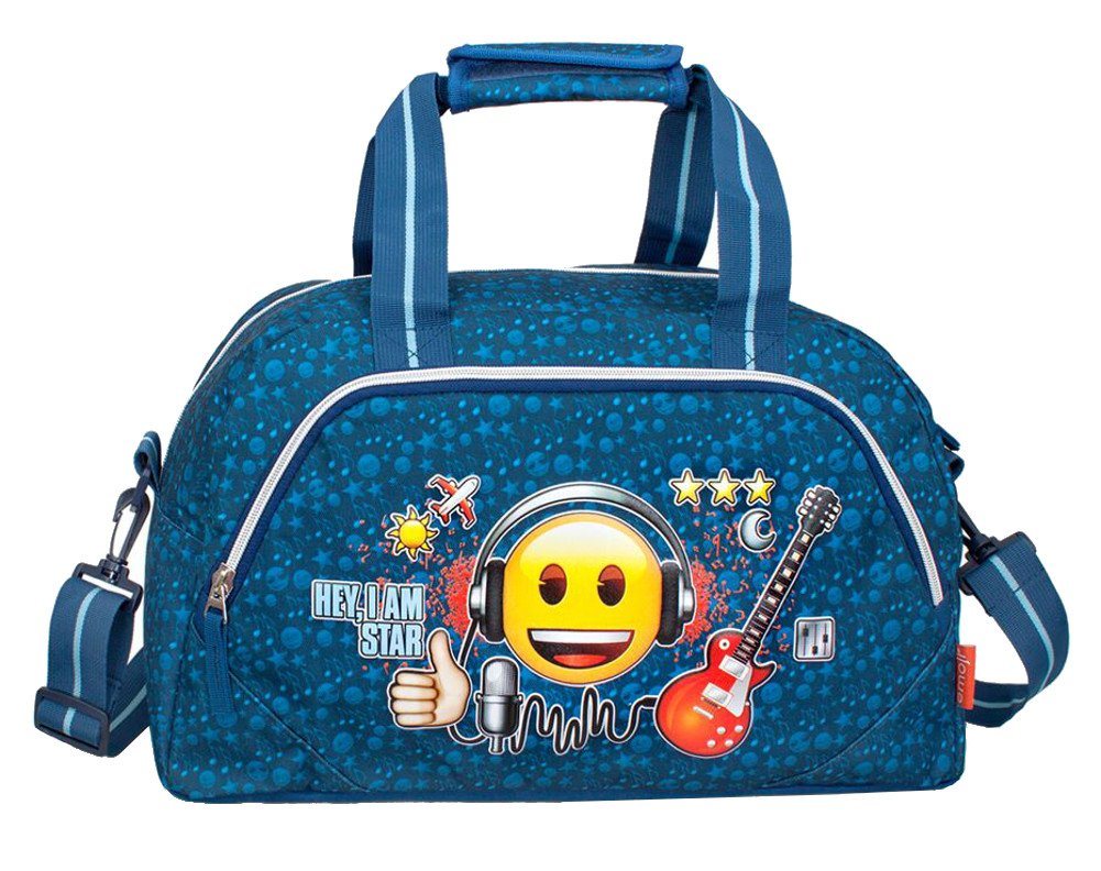 Emoji Sporttasche Motiv Rock Star Tasche Schultasche Schultertasche Reisetasche von Emoji