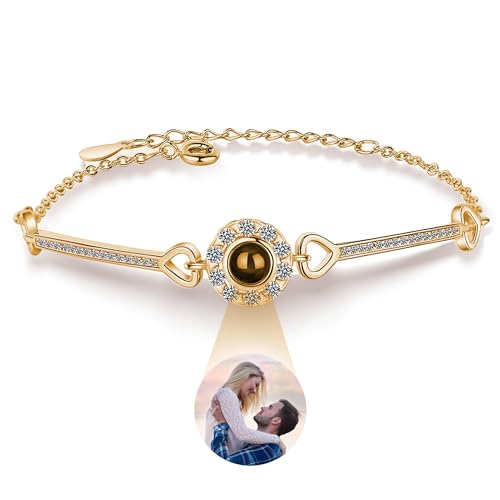 Emoragifou Individuelle Armbänder mit Bild im Inneren, personalisiertes Geschenk für Frauen, Mutter, sie, Custom Bracelets, Kein Edelstein Emoragifou Individuelle Armbänder mit Bild im Inneren, personalisiertes Geschenk für Frauen, Mutter, sie, Custom Bracelets, Kein Edelstein von Emoragifou