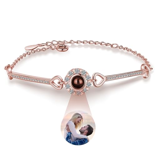 Emoragifou Individuelle Armbänder mit Bild im Inneren, personalisiertes Geschenk für Frauen, Mutter, sie, Custom Bracelets, Kein Edelstein Emoragifou Individuelle Armbänder mit Bild im Inneren, personalisiertes Geschenk für Frauen, Mutter, sie, Custom Bracelets, Kein Edelstein von Emoragifou