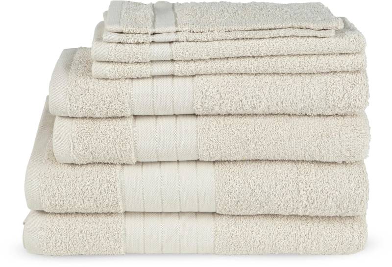 Emotion Handtuch Set "Uni" Baumwolle, Walkfrottee, Bordüre, 500 GSM, Einfarbig, ohne Aufhängung von Emotion