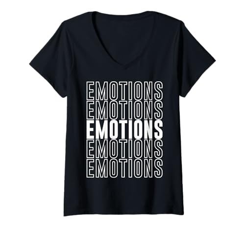 Damen Emotionen T-Shirt mit V-Ausschnitt Damen Emotionen T-Shirt mit V-Ausschnitt von Emotions Apparel