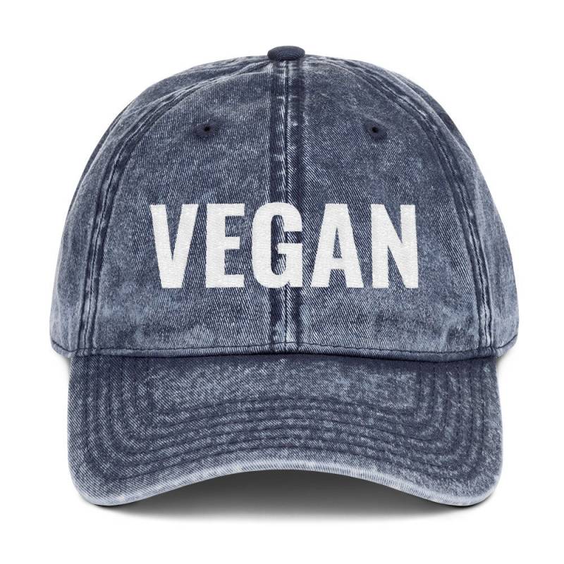 Vegane Vintage Baumwolltwill Cap von EmpathHeartCo
