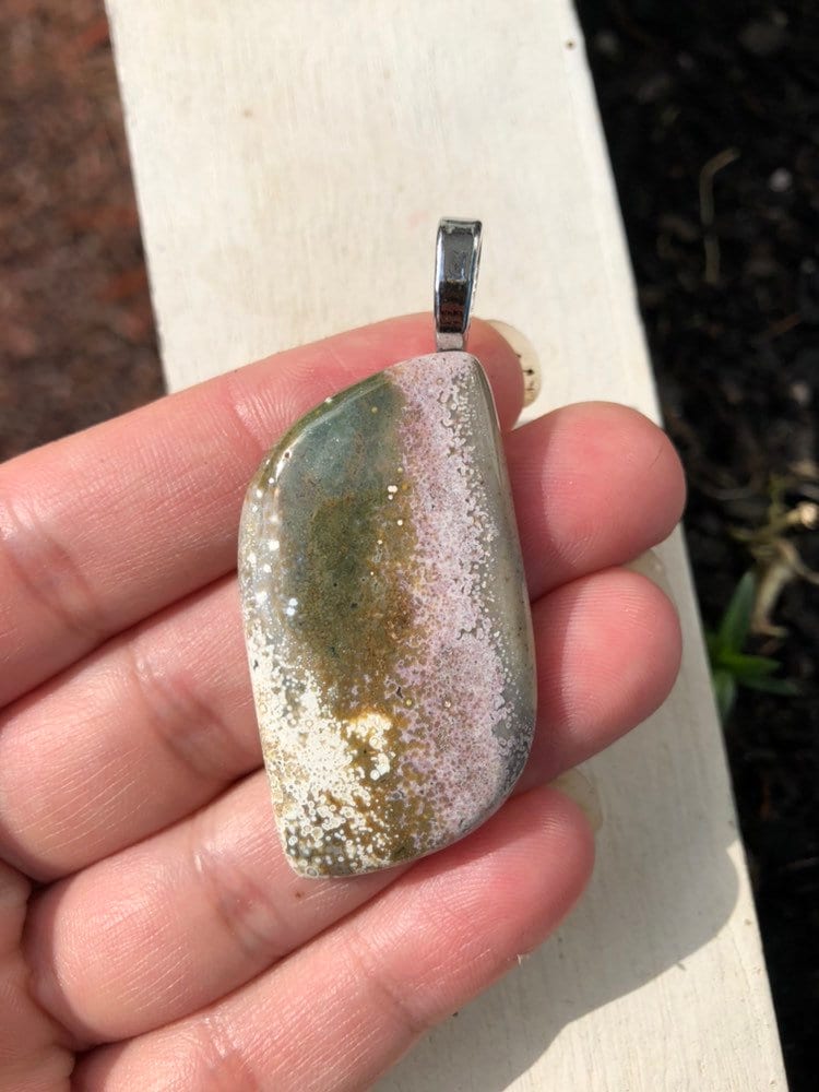 Ozean Jaspisanhänger Ozean Jaspisanhänger von EmpathMoonGems