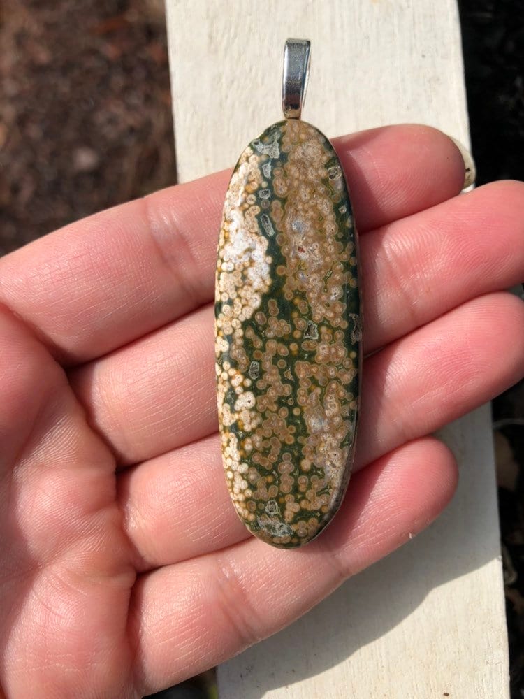 Ozean Jaspisanhänger von EmpathMoonGems