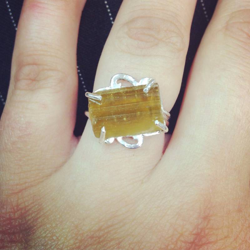 Ring Aus Sterlingsilber Clinizoisite Ring Aus Sterlingsilber Clinizoisite von EmpathMoonGems