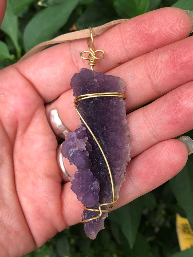 Trauben Achat Anhänger Trauben Achat Anhänger von EmpathMoonGems