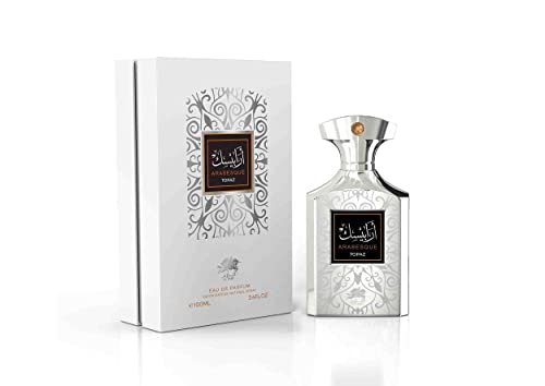 Al Fares Perfumes Arabesque Topaz Uni Eau de Parfum 100 ml – langanhaltender Premium-Duft für Damen und Herren, eleganter und erfrischender Duft für jeden Anlass von Emper