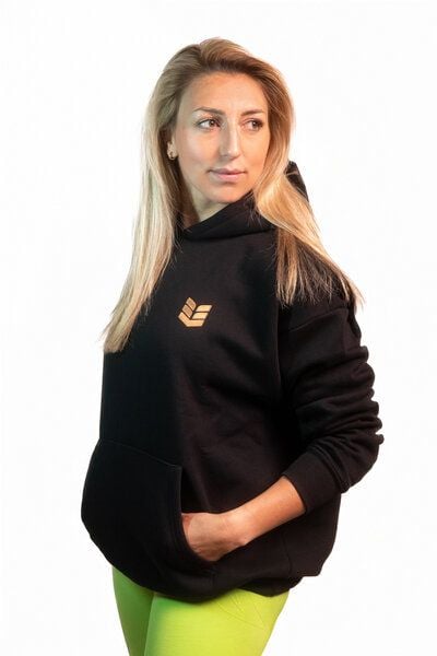 Empire Embodied Sportswear Ultraweich & kuschelig schwerer oversize Hoodie Kapuzenpullover Kapuzenpulli aus Biobaumwolle, langlebiger Hoody schwarz von Empire Embodied Sportswear