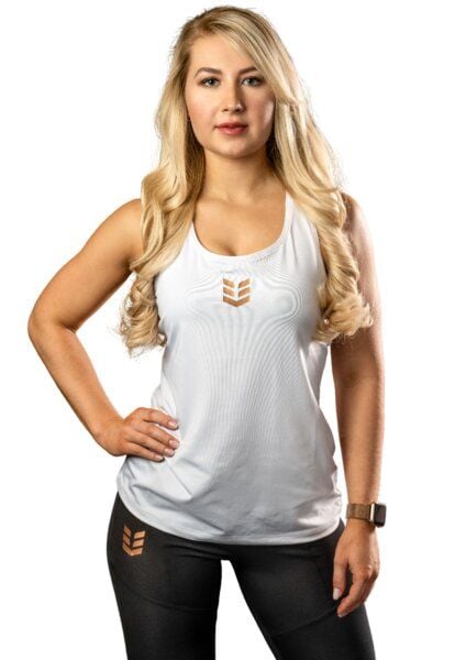 Empire Embodied Sportswear Damen Yoga-Tanktop Aphrodite aus Recycled Polyester schwarz oder weiß von Empire Embodied Sportswear