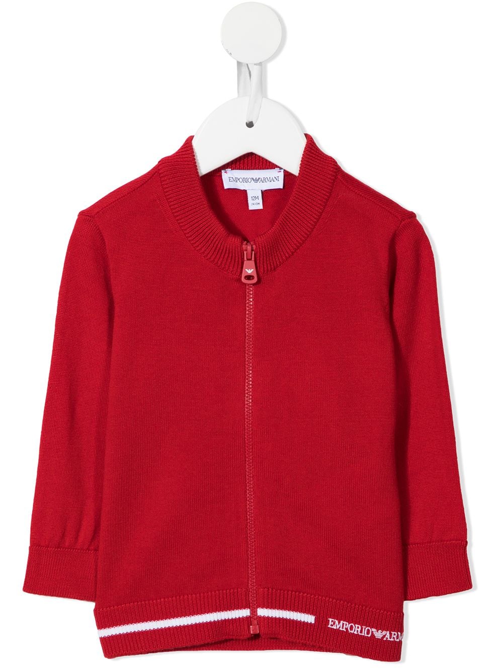 Emporio Armani Kids Cardigan mit Reißverschluss - Rot von Emporio Armani Kids