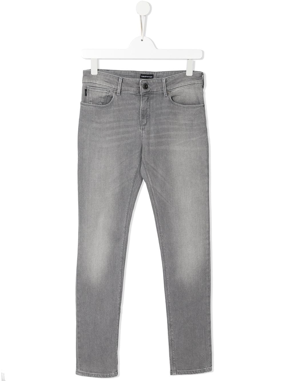 Emporio Armani Kids Five-Pocket-Jeans mit Bleached-Effekt - Grau von Emporio Armani Kids