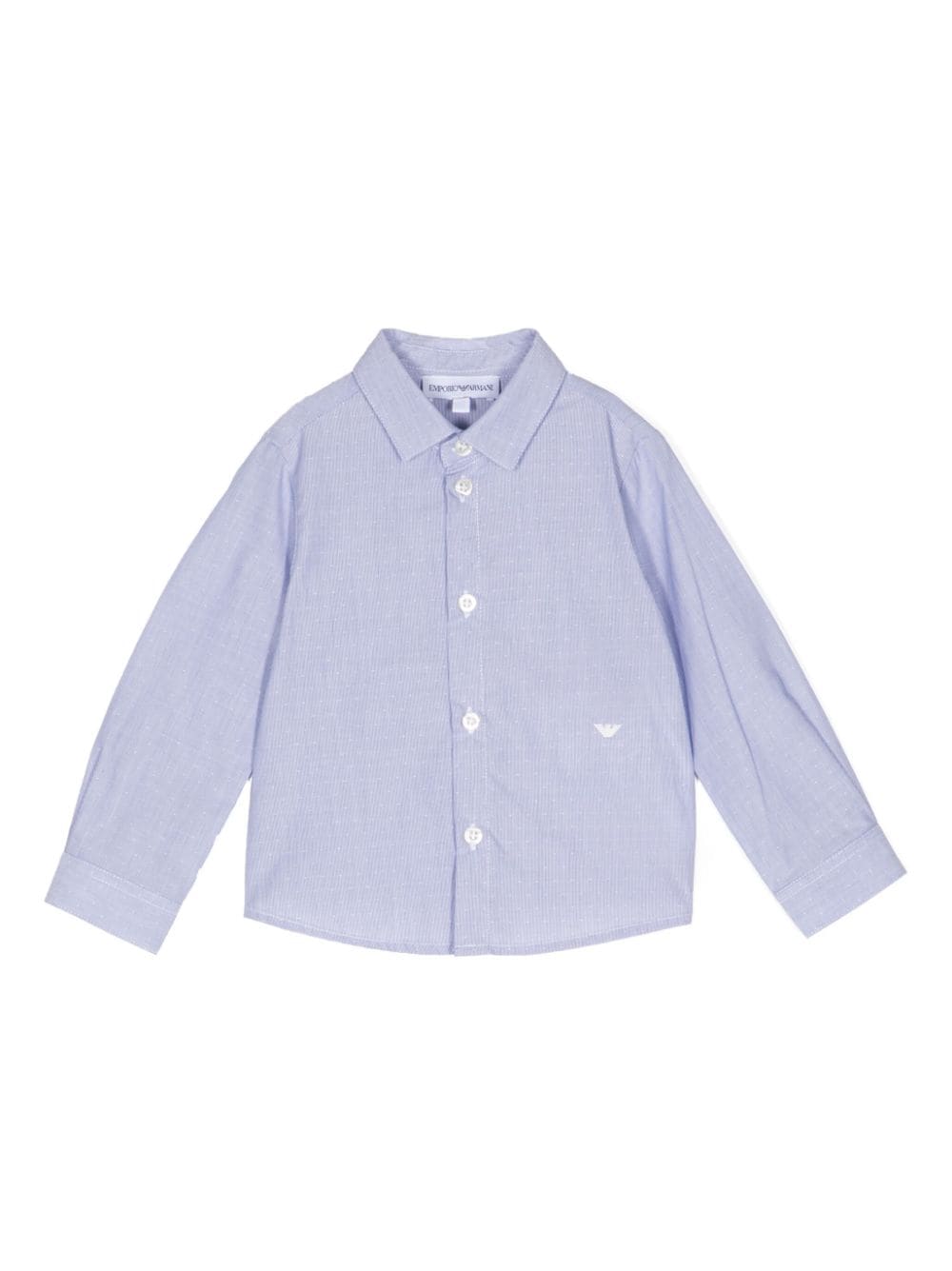 Emporio Armani Kids Hemd mit Logo-Stickerei - Blau von Emporio Armani Kids