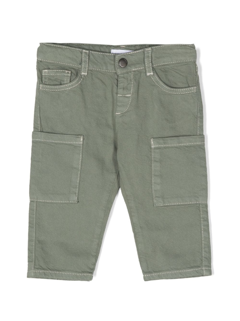 Emporio Armani Kids Hose mit Logo-Schild - Grün von Emporio Armani Kids