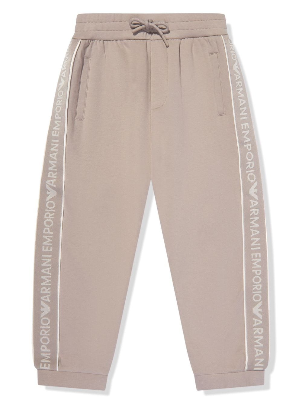 Emporio Armani Kids Jogginghose mit Logo-Streifen - Nude von Emporio Armani Kids