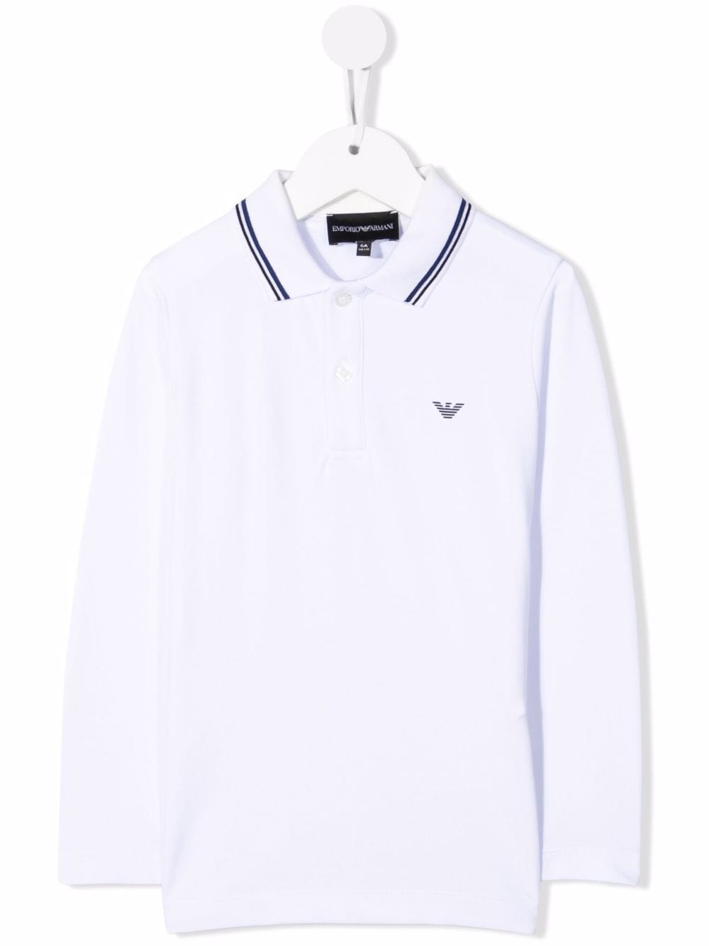 Emporio Armani Kids Poloshirt mit Logo-Print - Weiß von Emporio Armani Kids