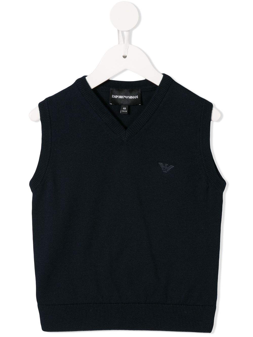 Emporio Armani Kids Pullunder mit Logo - Blau von Emporio Armani Kids