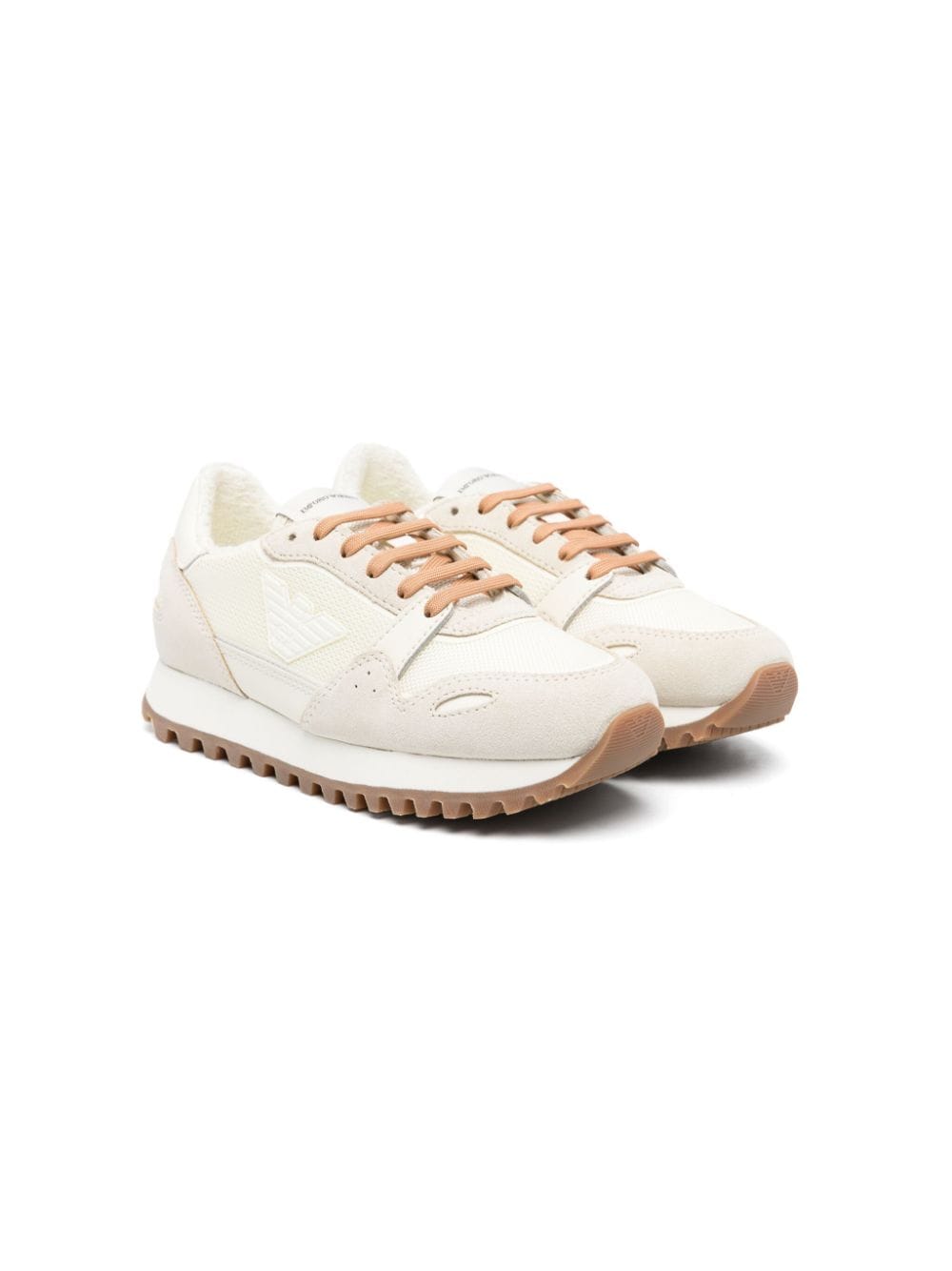 Emporio Armani Kids Sneakers aus Wildleder - Nude von Emporio Armani Kids