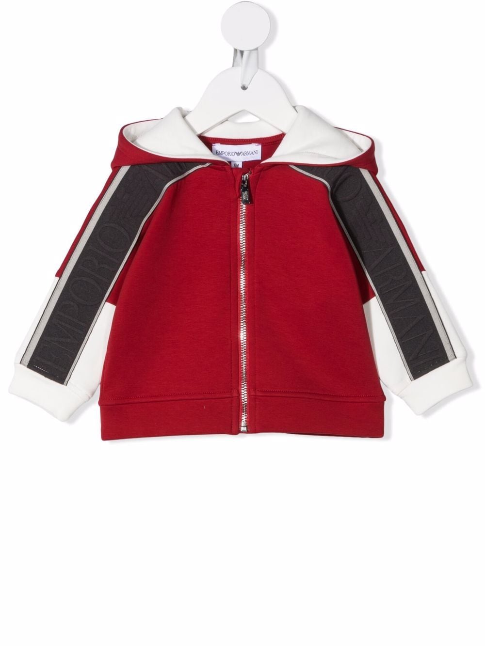 Emporio Armani Kids Sportjacke mit Kapuze - Rot von Emporio Armani Kids