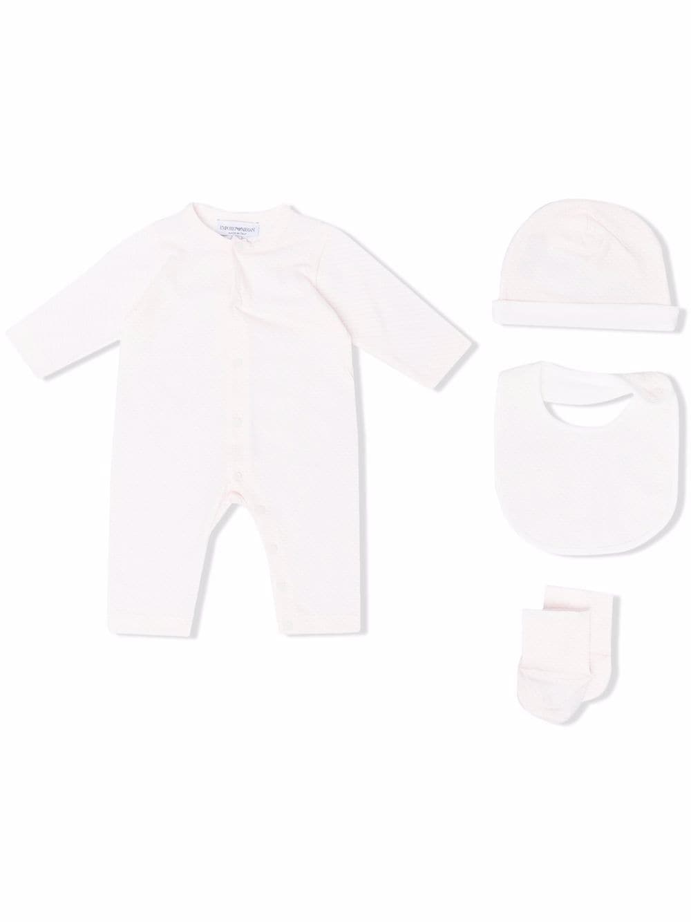 Emporio Armani Kids Strampler-Set mit Logo-Print - Rosa von Emporio Armani Kids