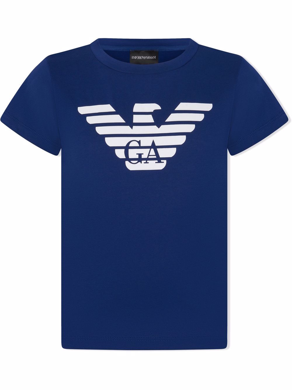 Emporio Armani Kids T-Shirt mit Logo-Print - Blau von Emporio Armani Kids