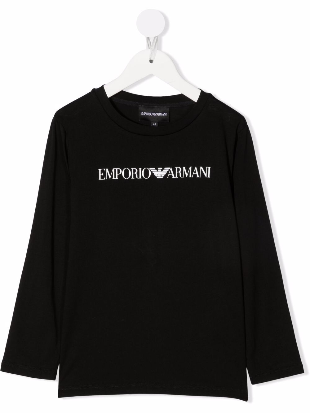 Emporio Armani Kids T-Shirt mit Logo-Print - Schwarz von Emporio Armani Kids