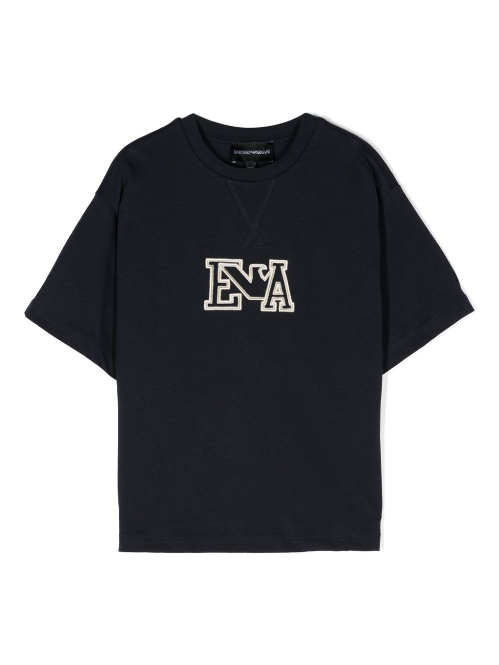 Emporio Armani Kids T-Shirt mit Logo-Stickerei - Blau von Emporio Armani Kids