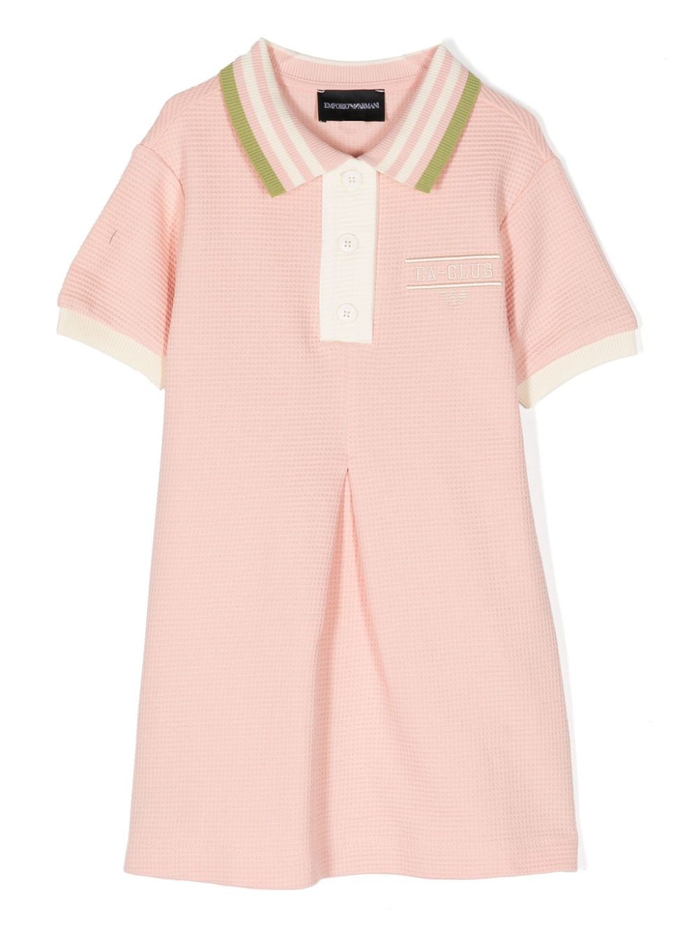 Emporio Armani Kids Kleid in Colour-Block-Optik - Rosa von Emporio Armani Kids