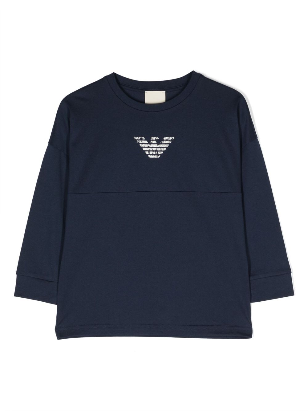 Emporio Armani Kids Ausgeblichenes Sweatshirt - Blau von Emporio Armani Kids