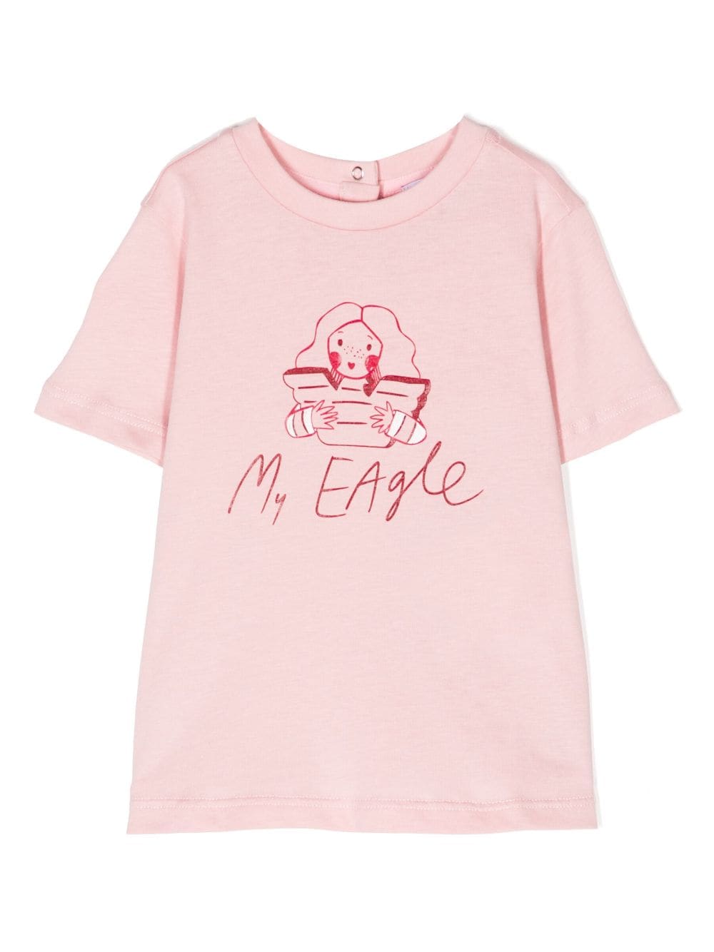 Emporio Armani Kids T-Shirt mit grafischem Print - Rosa von Emporio Armani Kids