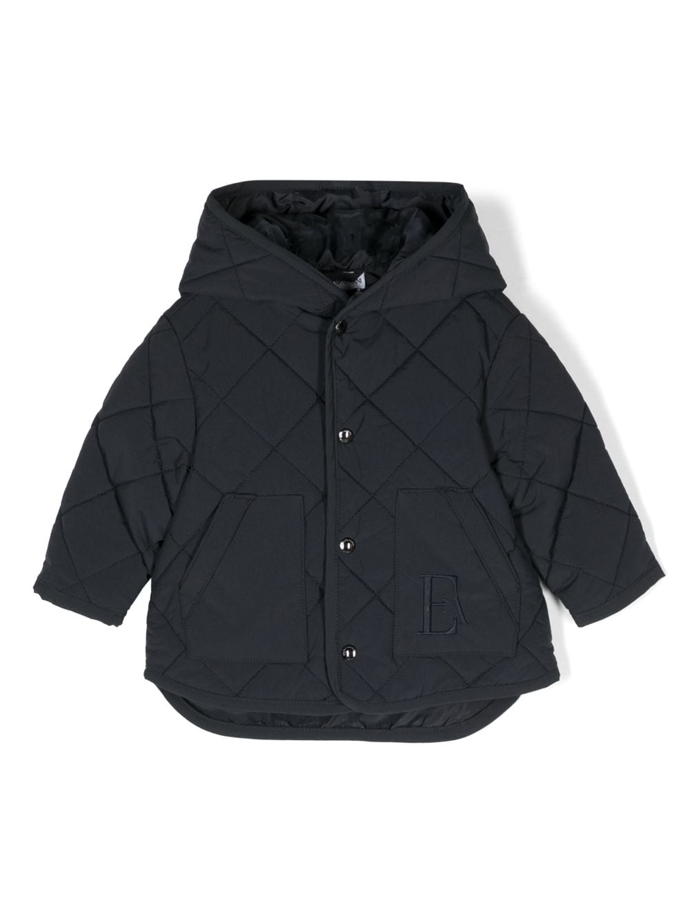 Emporio Armani Kids Gefütterte Kapuzenjacke - Blau von Emporio Armani Kids