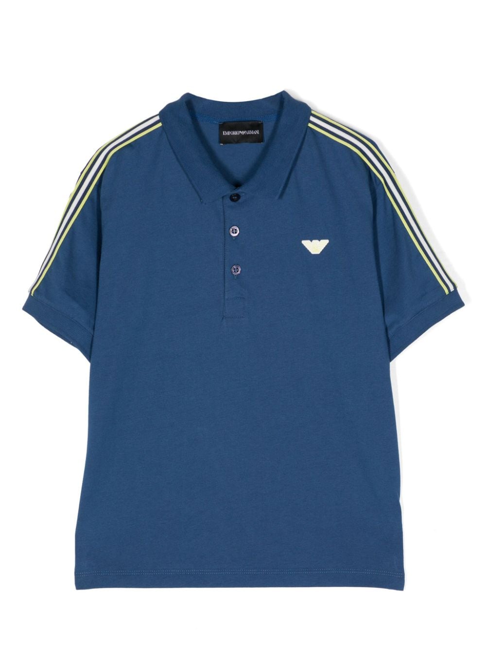 Emporio Armani Kids Poloshirt mit Logo-Applikation - Blau von Emporio Armani Kids