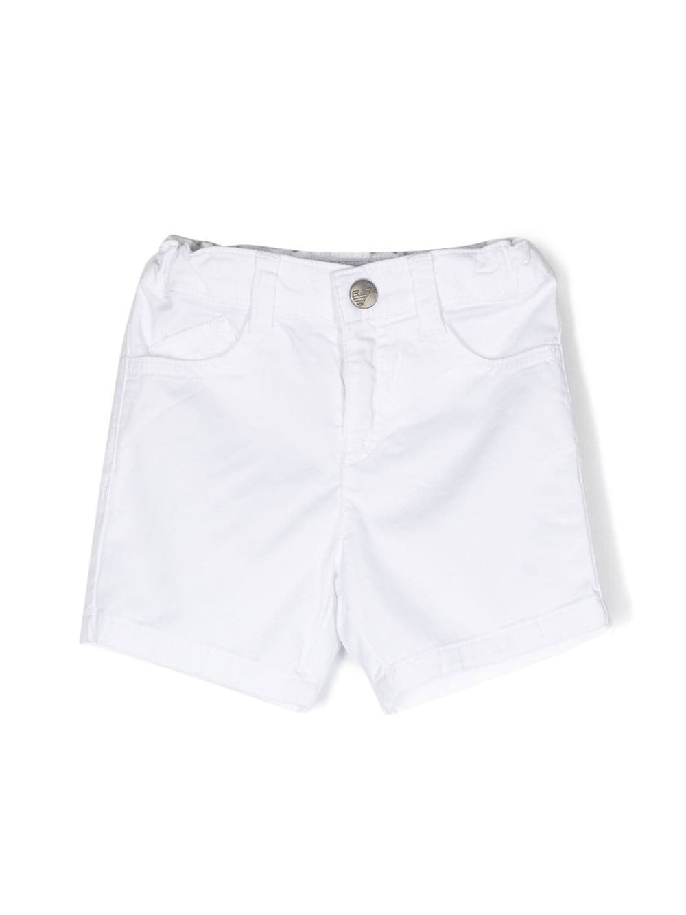 Emporio Armani Kids Jeans-Shorts mit Logo-Detail - Weiß von Emporio Armani Kids