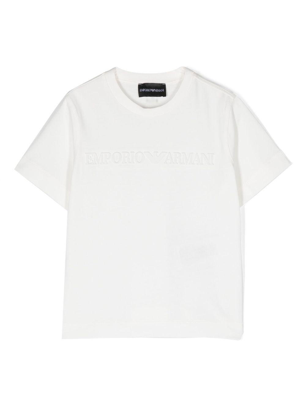 Emporio Armani Kids T-Shirt mit Logo-Prägung - Weiß von Emporio Armani Kids