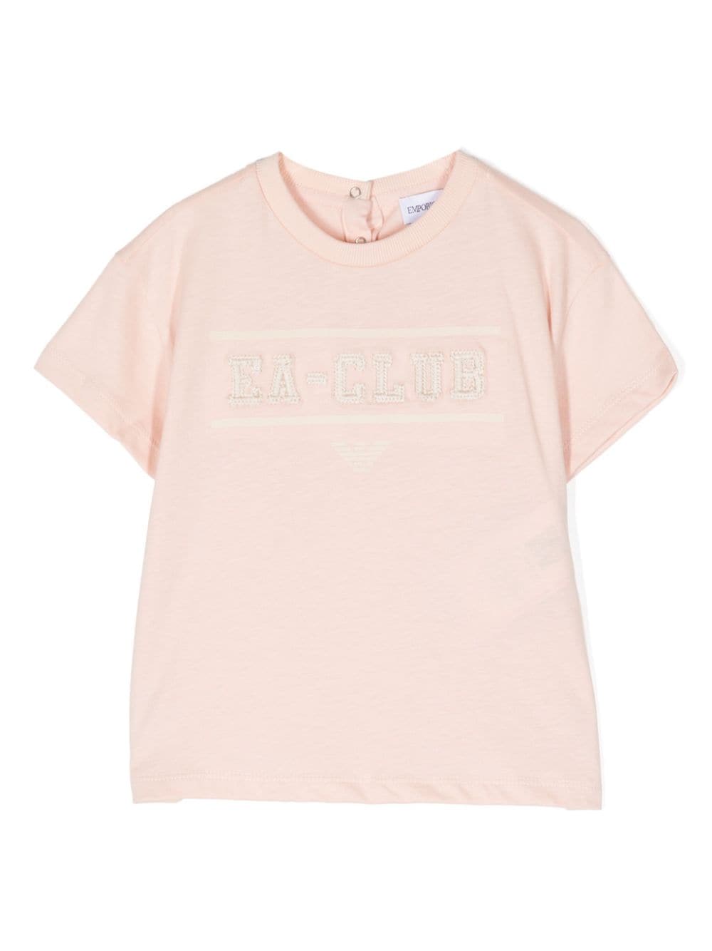 Emporio Armani Kids T-Shirt mit Logo-Stickerei - Rosa von Emporio Armani Kids