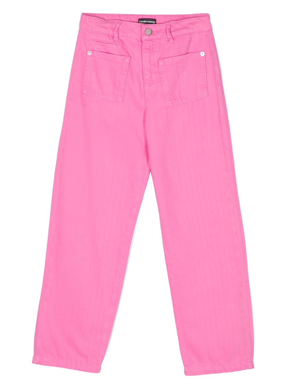 Emporio Armani Kids Jeans mit Logo-Stickerei - Rosa von Emporio Armani Kids