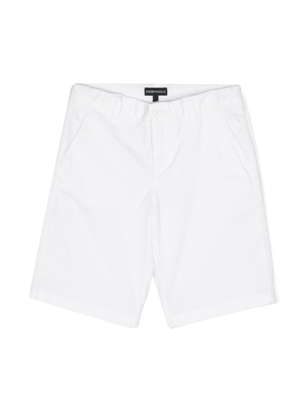 Emporio Armani Kids logo-plaque bermuda shorts - Weiß von Emporio Armani Kids