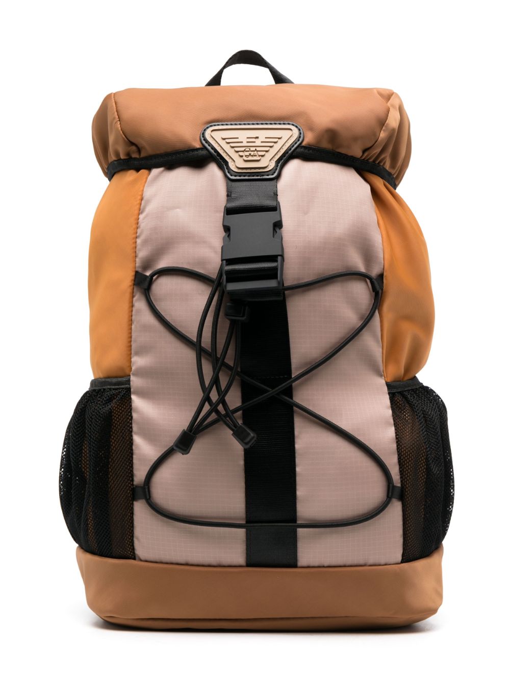 Emporio Armani Kids Camping-Rucksack mit Logo-Schild - Braun von Emporio Armani Kids