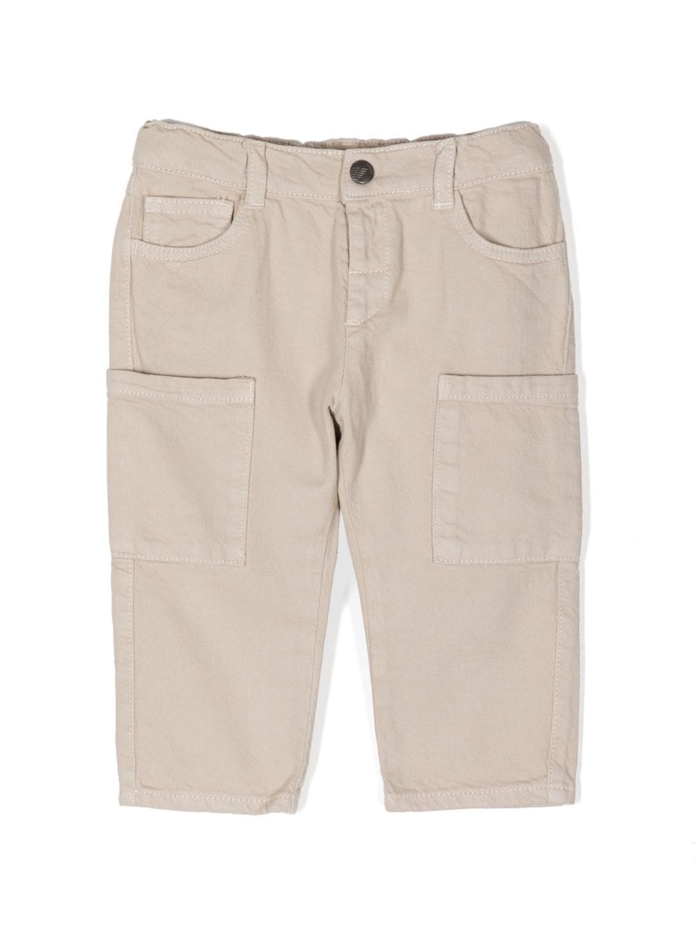 Emporio Armani Kids Chino mit Logo-Schild - Nude von Emporio Armani Kids