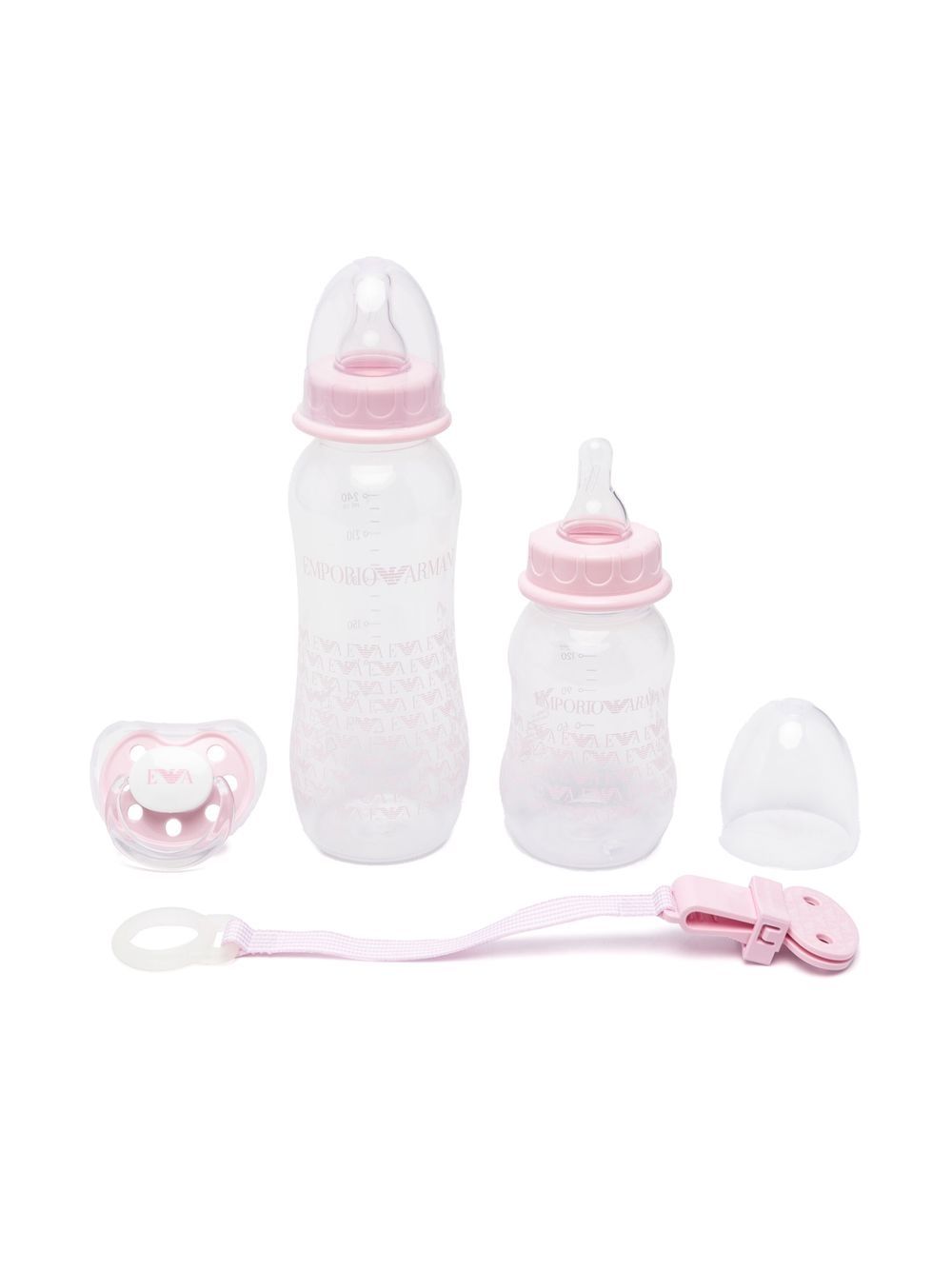 Emporio Armani Kids Set aus Babyflasche und Schnuller - Rosa von Emporio Armani Kids