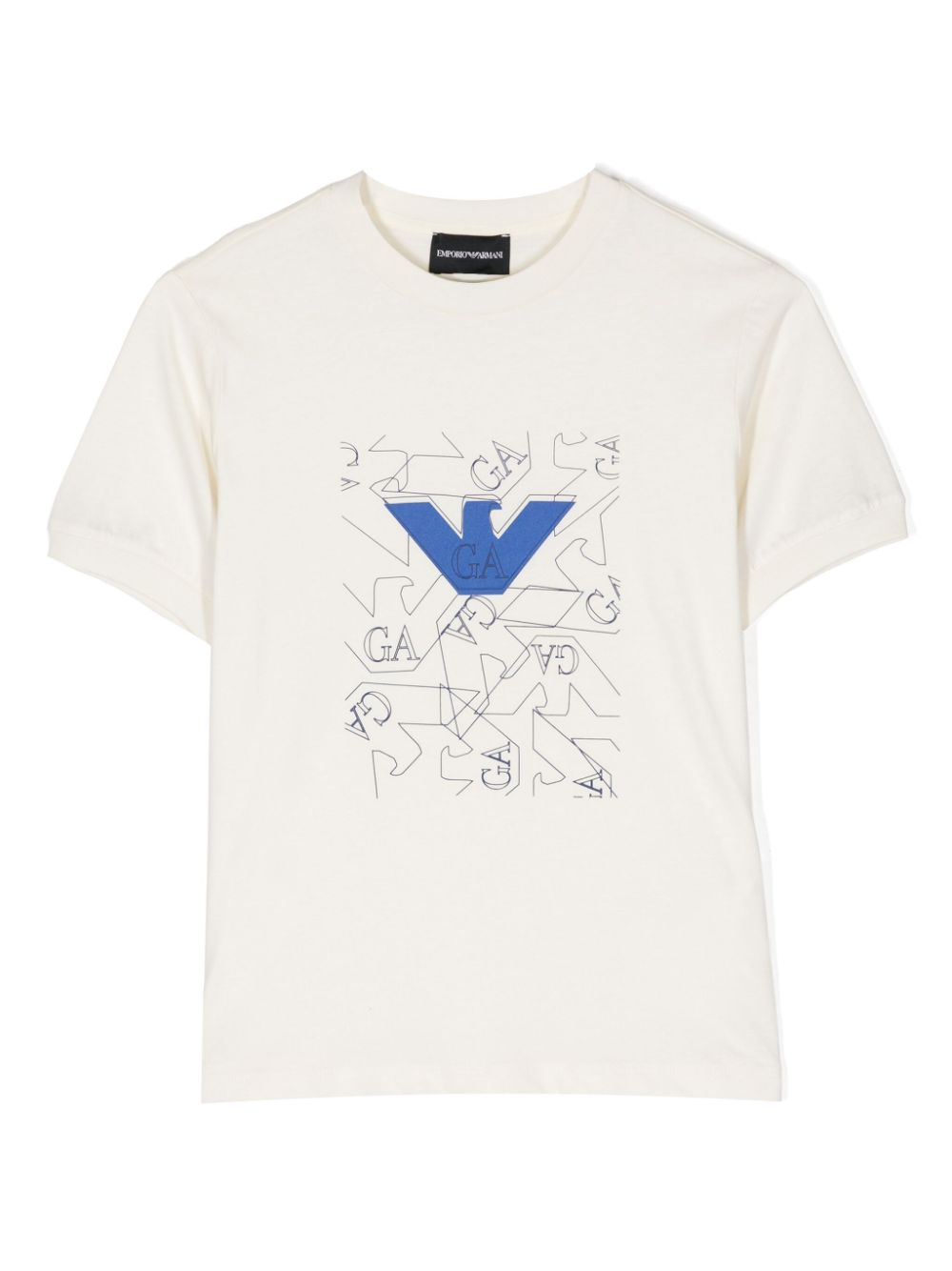 Emporio Armani Kids T-Shirt mit Logo-Print - Nude von Emporio Armani Kids