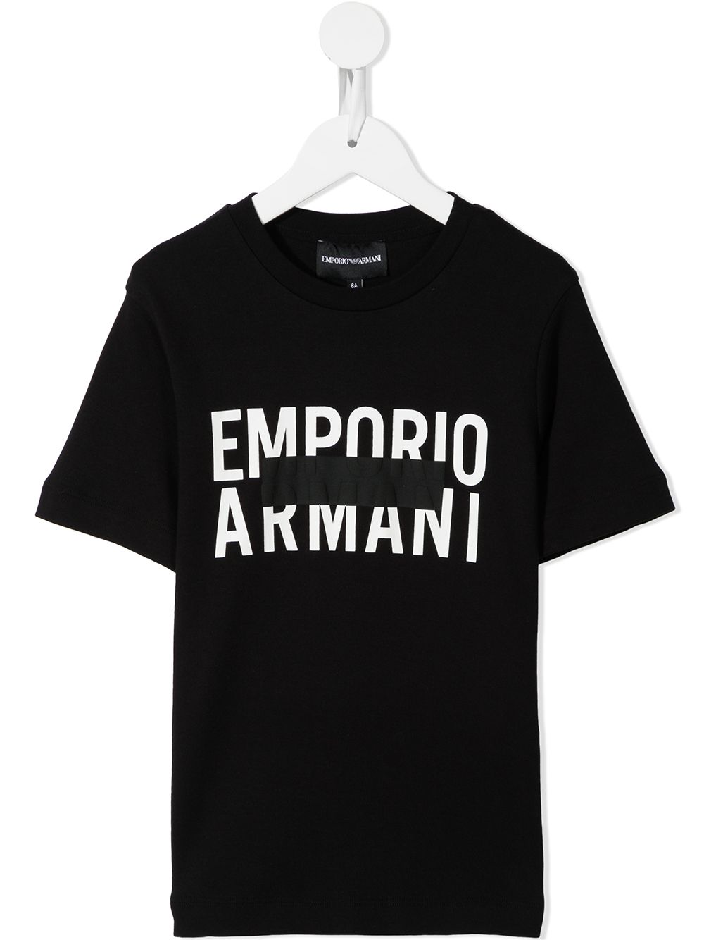 Emporio Armani Kids T-Shirt mit Logo-Print - Schwarz von Emporio Armani Kids