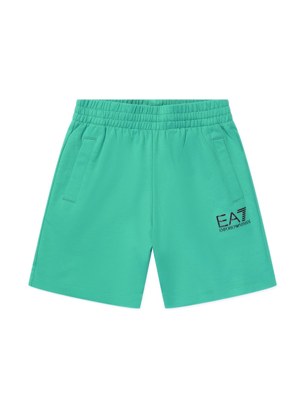 Emporio Armani Kids Shorts mit Logo-Print - Grün von Emporio Armani Kids