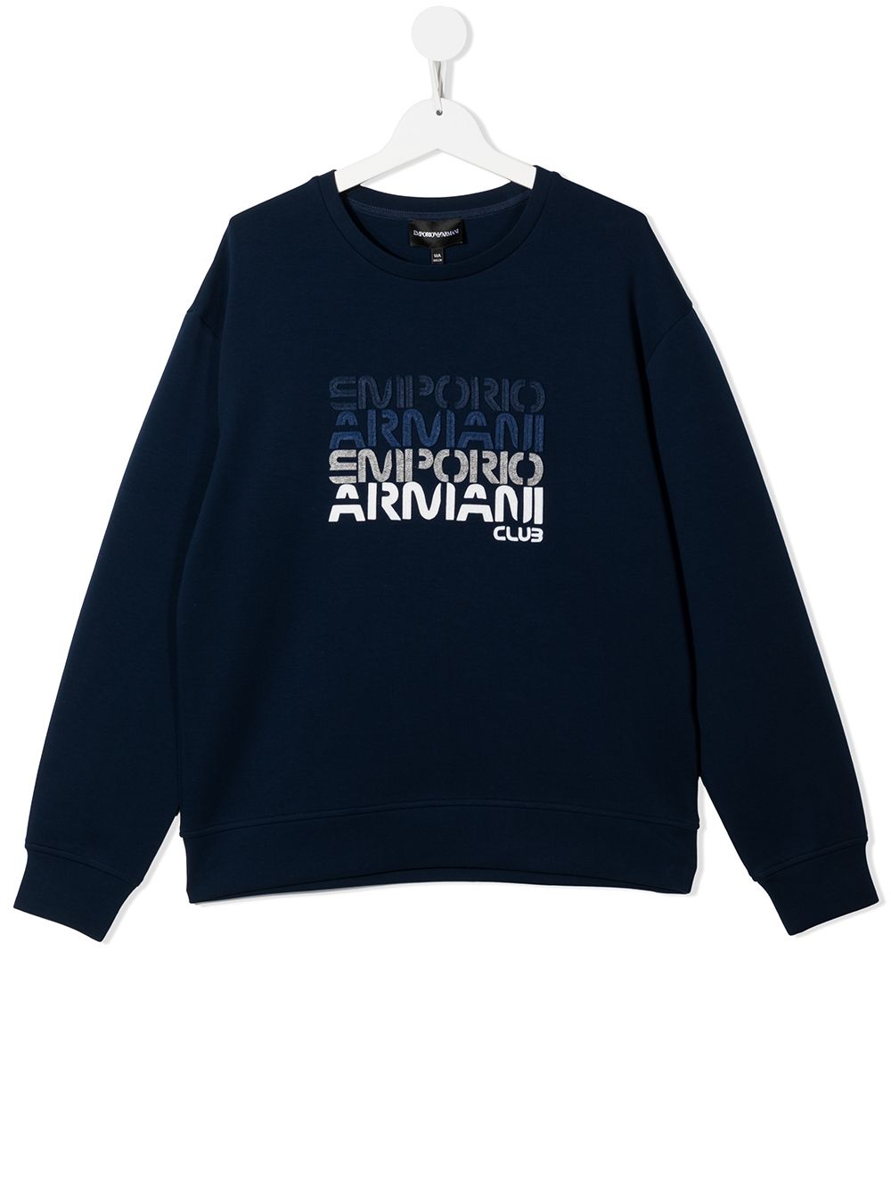 Emporio Armani Kids Sweatshirt mit Logo-Print - Blau von Emporio Armani Kids