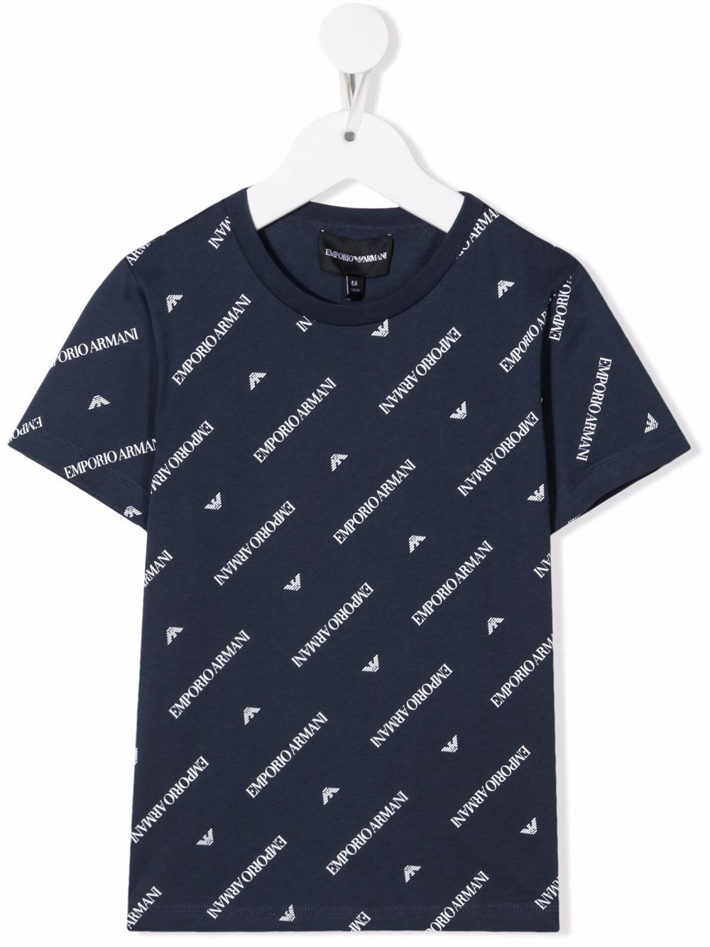 Emporio Armani Kids T-Shirt mit Logo-Print - Blau von Emporio Armani Kids